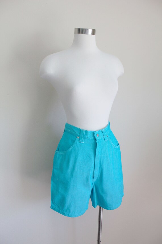 1960s Dead Stock Baby Blue Denim Shorts | New Old… - image 3