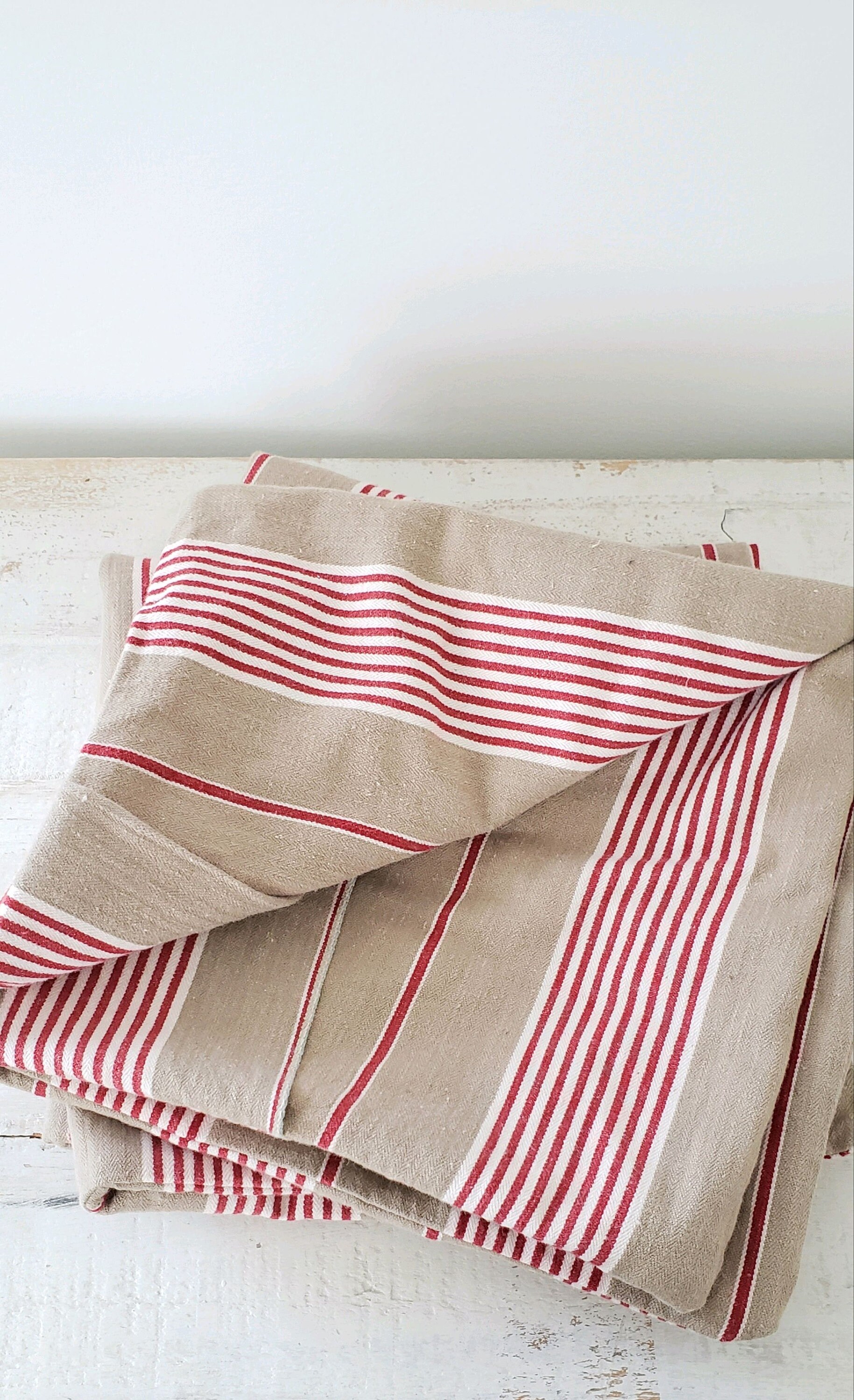 Pair of Vintage French Mattress Ticking Pillow Covers Etsy