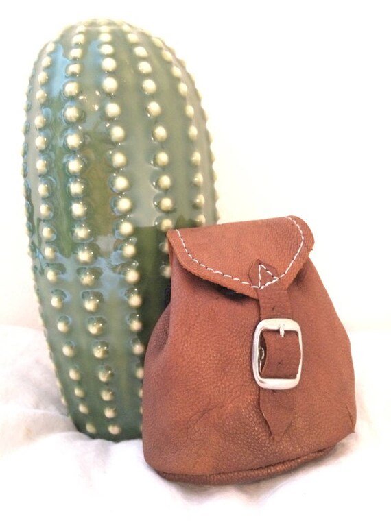 tiny leather purse