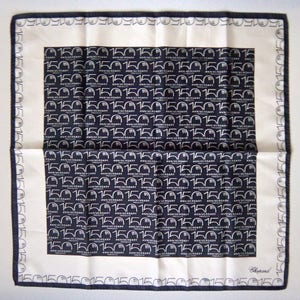 CHOPARD Twill Silk Pocket Square 150th Anniversary Hankie Advertising & Event Accessory