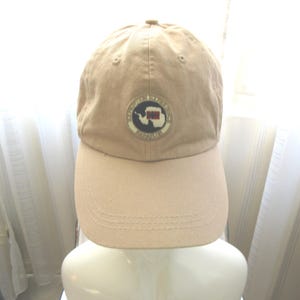 NAPAPIJRI Cap Geographic ROOTS &#39;&#39;Marolambo&#39;&#39; Model Beige Cotton Hat, Adjustable, One Size, Authentic Accessory