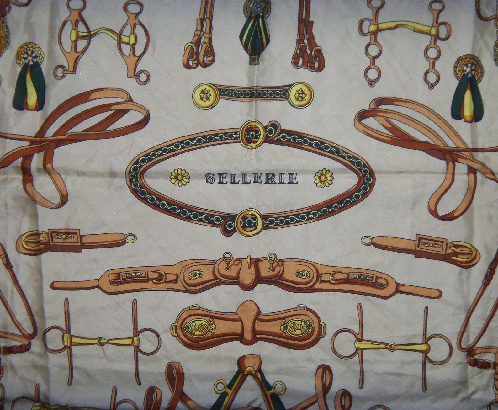 Carré Foulard 100% Soie Céline Paris Vintage - Multicolore, Occasion, Soie Cilk