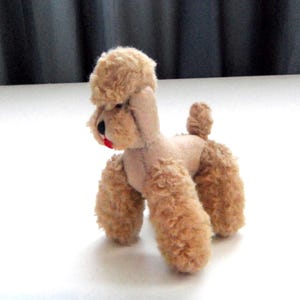 Vintage Wool Poodle Toy: Rare East German Collectible image 1