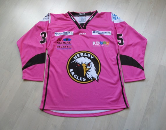 HERLEV EAGLES Jersey Hockey Danish Team Pullover Metal Ligaen Denmark Vanx Hockey Outfit Danish Design HANSEN 35 Jersey Size Small S Etsy UK
