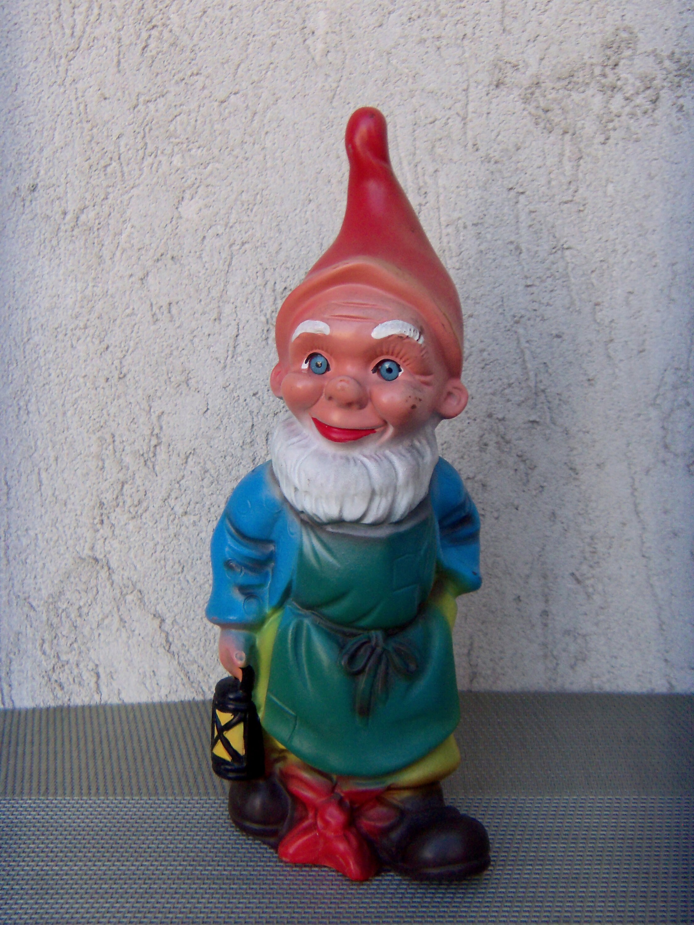 Download Vintage ZEHO German Garden Gnome Lantern Dwarf Plastic ...
