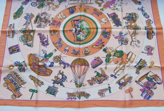Foulard Vintage Codello En Soie 100% - Italie - Occasion Bon état