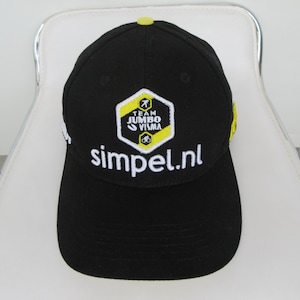 Jumbo Visma AGU Podium Cap PRO Bicycle Racing Team Hat Cotton, One Size for All, Dead Stock, NOS