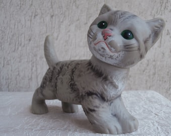 WOW! GOEBEL Rubber Squeak Cat Squeeze Toy, W.GOEBEL 7581, Made in West Germany 1958-1964&#39;s Highly Collectible Hard to Find, Signed Logo Bee