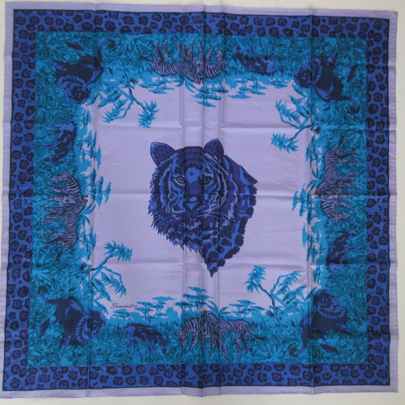 Siamese Sky Handwoven Silk Scarf
