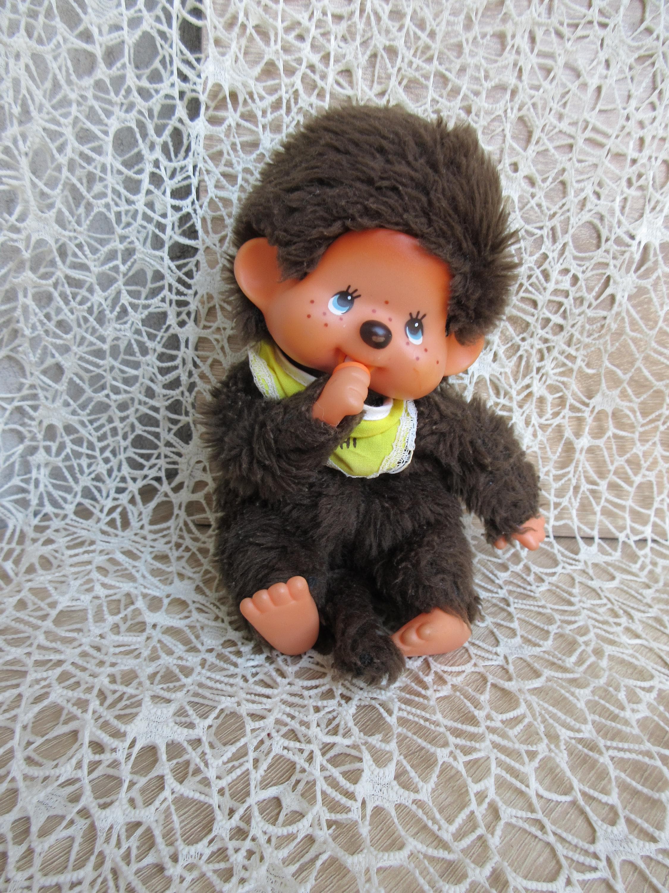 80年代 ビンテージ CUDLE モンチッチ monchhichi 1464 Vintage 80s Monchhichi Boy Doll, SEKIGUCHI Monkey, Blue Eyes - Etsy
