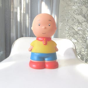 Vintage CAILLOU Famosa-pop: 6,5&#39;&#39; piepend rubberen speelgoed