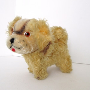 1960s Steiff Cocker Spaniel Welpe Stehtier, Mohair & Dralon, Seltene und Sammleredition Westdeutscher Hund Ende 60er Jahre.