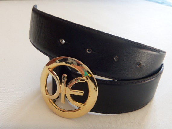 Iceberg Leather Belt with Logo