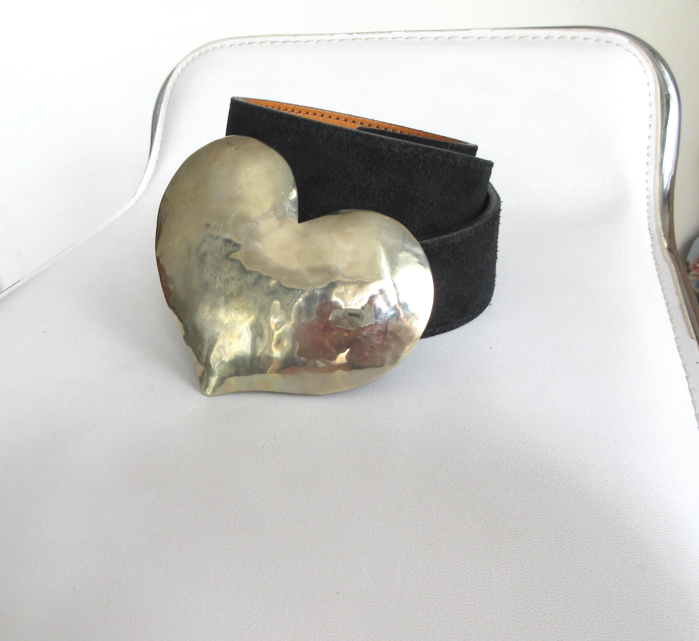 SEA BIG HEART SUEDE BELT (シルバー) SEA BIG HEART SUEDE BELT(SILVER)