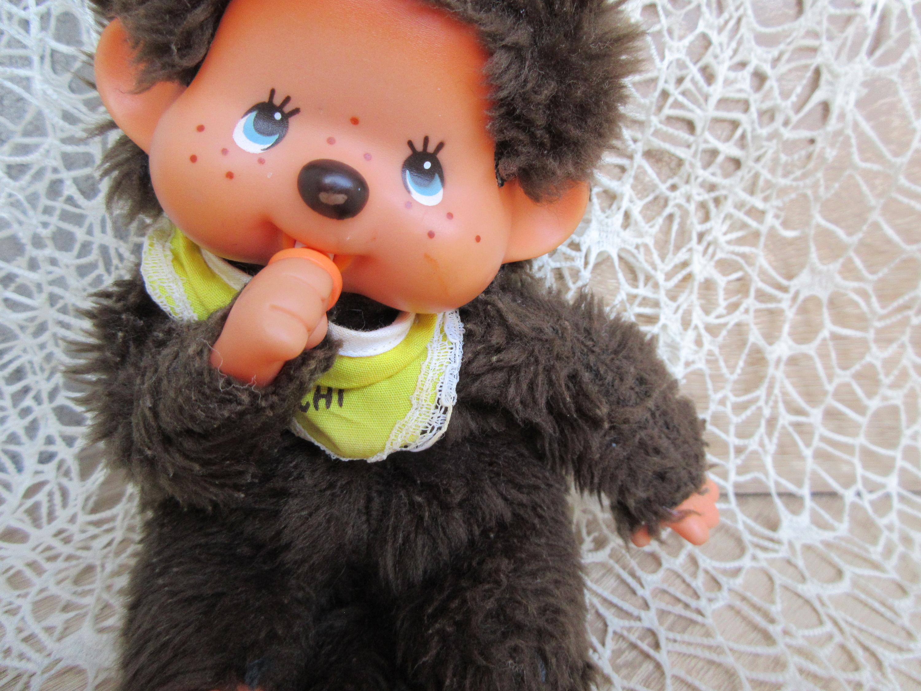 Vintage 80s Monchhichi Boy Doll, SEKIGUCHI Monkey, Blue Eyes - Etsy