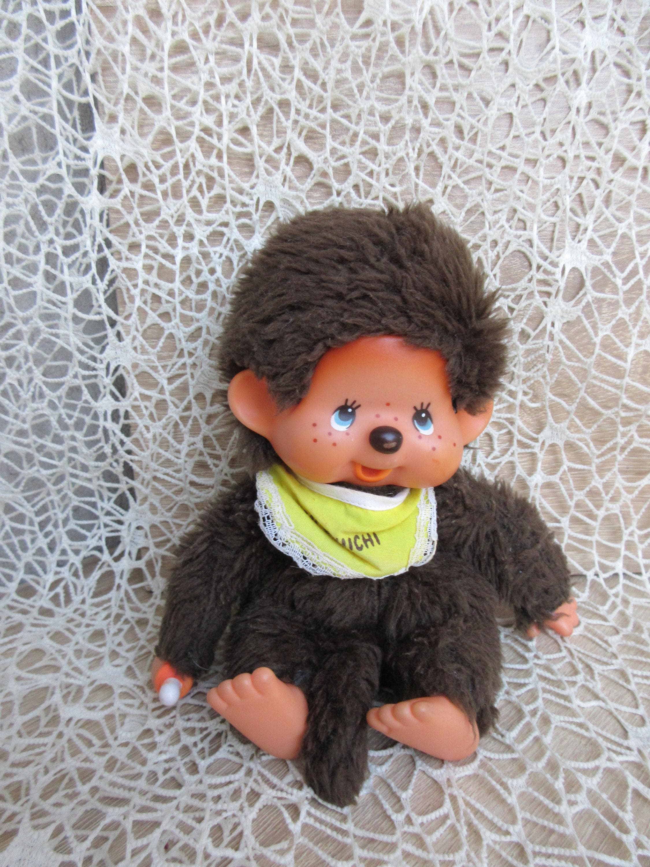 Vintage 80s Monchhichi Boy Doll, SEKIGUCHI Monkey, Blue Eyes - Etsy