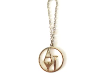 Y2K ARMANI JEANS Gold Tone Round Logo Bag Charm Key, L, 12cm. - Etsy