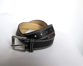 Vintage PHILIPPE ADEC Leather Belt 