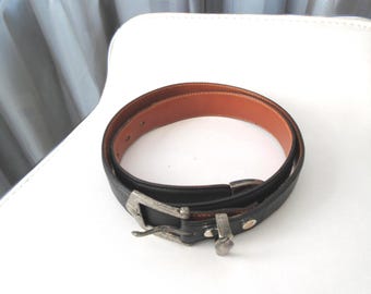 Mens Claudio Calestani Sterling Silver Buckle Set on 1.5 Inch