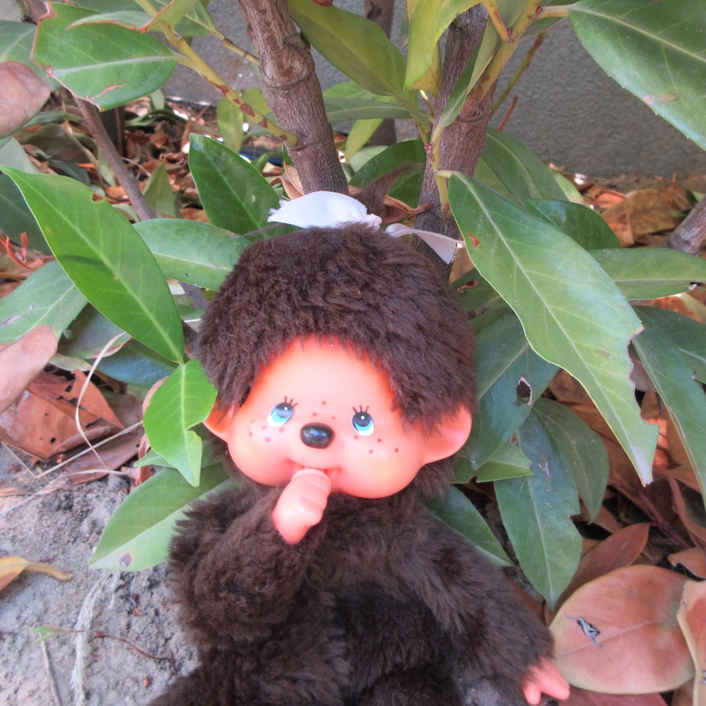 Vintage Sekiguchi Monchhichi Girl Doll: 1974 First Generation