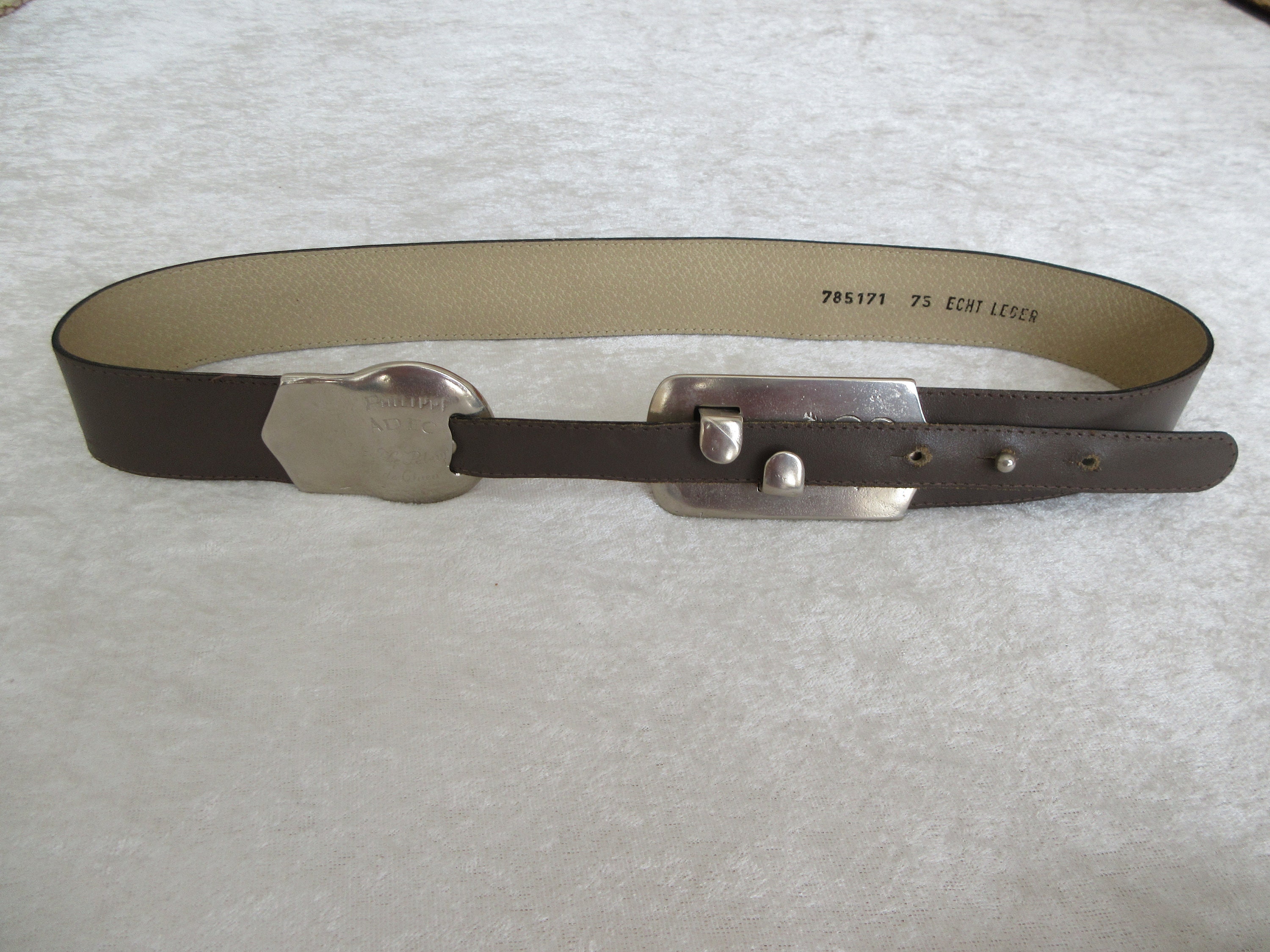 Vintage PHILIPPE ADEC Leather Belt  display picture 2