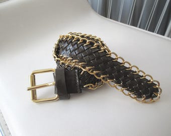 Roberto‎ Cavalli Just Cavalli Gold Embossed Wide Belt Logo Buckle Y2K Just Cavalli Roberto Cavalli Gold Embossed Y2K Belt New | eBay main image 3
