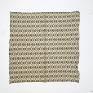 LAUREL Stretch Silk Pocket Square, Waves Stripe Accessory, Psychedelic Efect Pattern, Made in Italy, New Old Stock