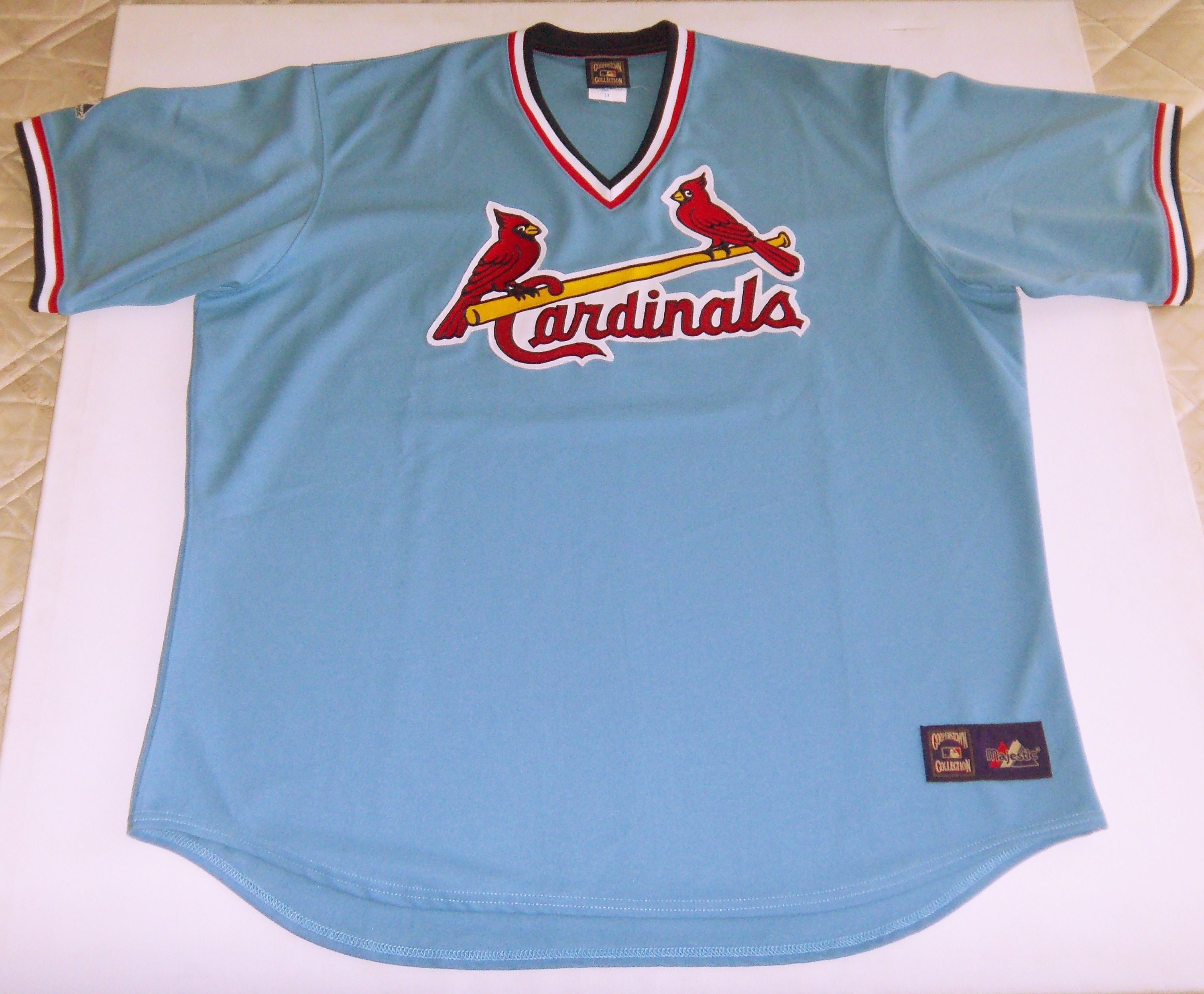 St. Louis Cardinals Nike Road Cooperstown Collection Team Jersey - Light Blue