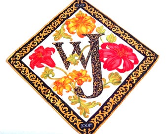 JOOP! Silk Bandana: Floral Pocket Square, Made in Italy