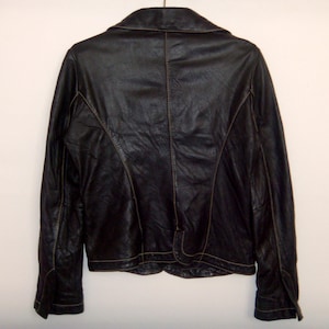 WOW! 80s LEONARDO Women Leather Jacket Dico Era Design Made in Germany