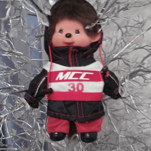 Vintage Skier MONCHICHI Winter Player Futagomonchhichi Sekiguchi MONCHHICHI Mountain Championship, Authentic Ski Outfit, Thumb Pacifier