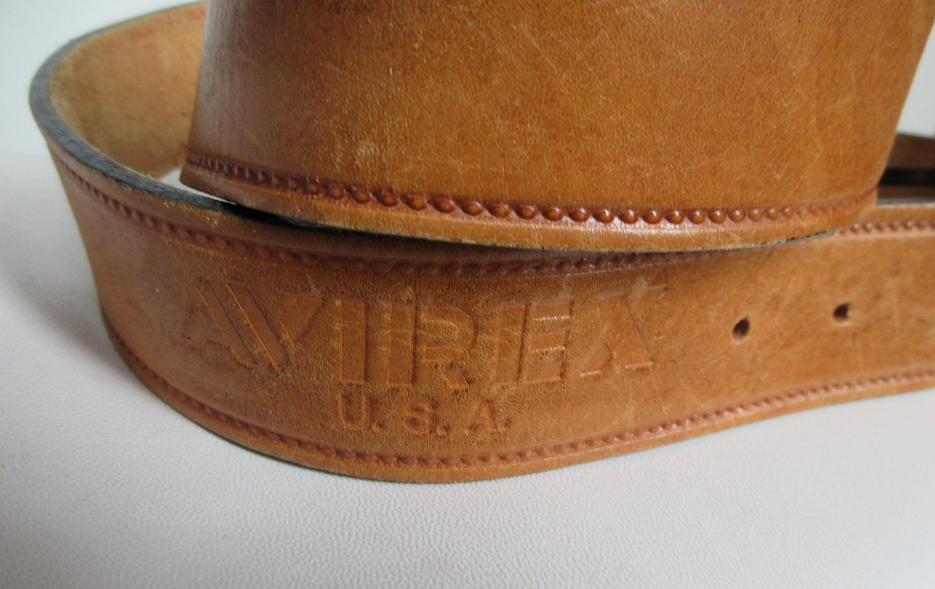 Vintage AVIREX U.S.A Leather Belt, 110 Cm. - Etsy