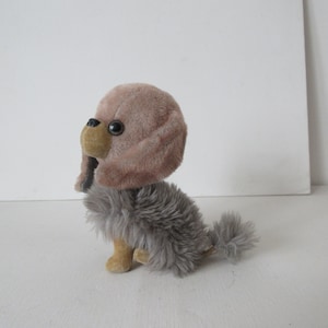 1968s KAMAR Japanese Puppy Plush Toy Rare Collectible Toy Sitting Doggie Made in Japan Authentic Label