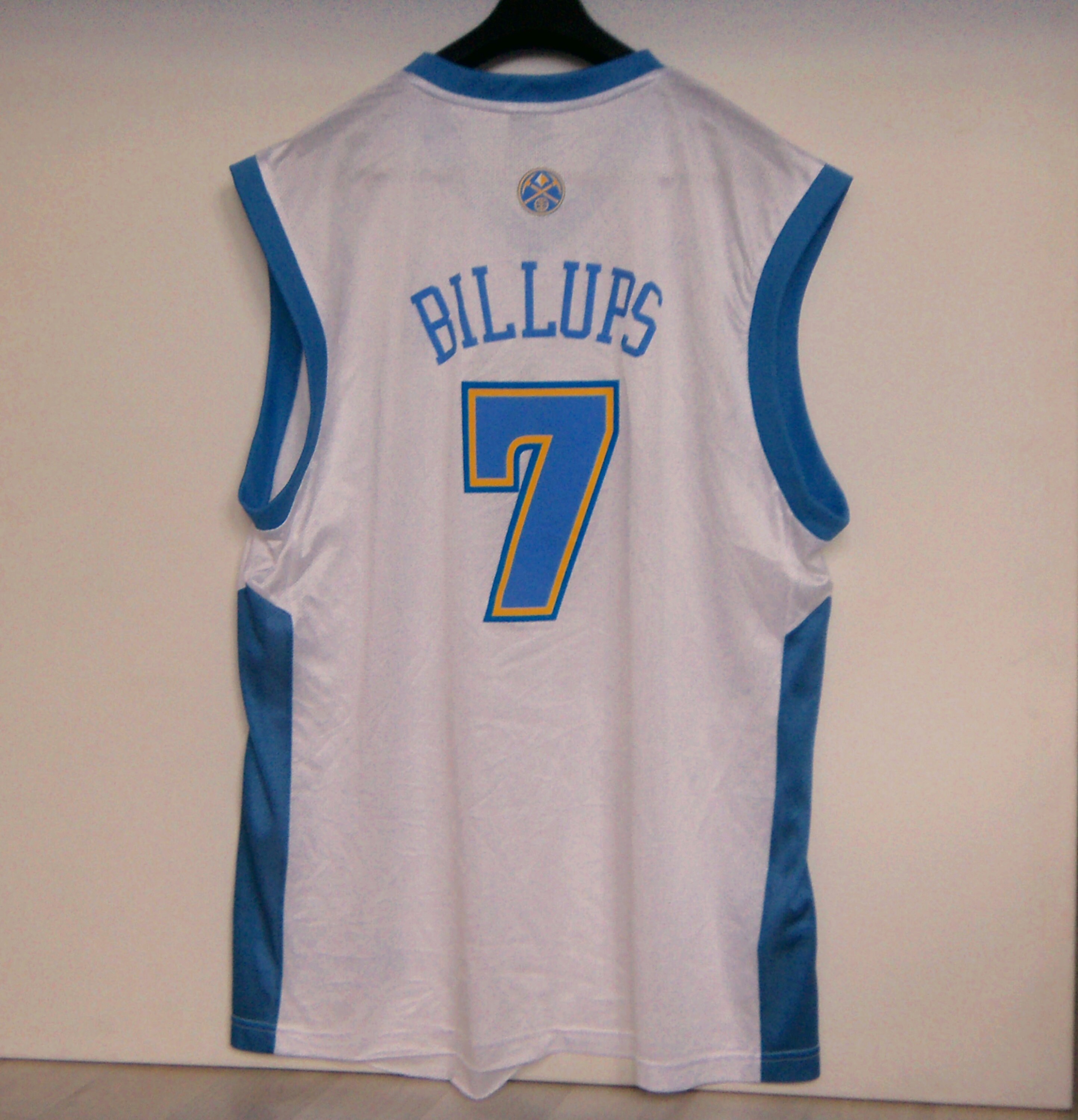 Chauncey Billups 7 Sleeveless Adidas NBA Top Denver Nuggets 