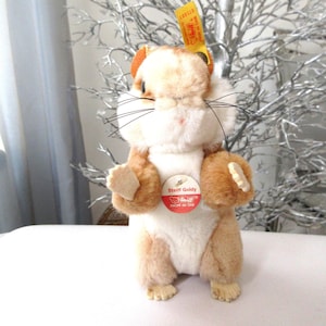 Vintage Steiff Hamster, Vintage Stuffed Hamster, Toy, Animal