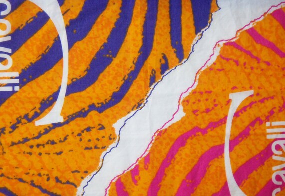 JUST CAVALLI Cotton Neck Scarf Roberto Cavalli Profumo, Animal Print View 5