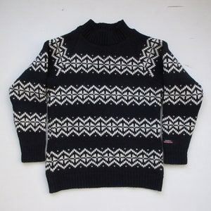 Norwool Norweger Wolle Pullover: Nordische Muster Pullover, tailliert Form (Größe S)
