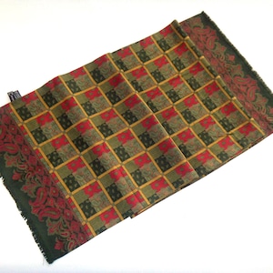70s ERRE Silk Long Scarf Stole Paisley Pattern Bonvivant Accessory Made in Italy image 1