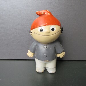 Goebel Rubber FigureCharacter ZDF TV Doll Collectible Toy, Signed, Tal l10cm.