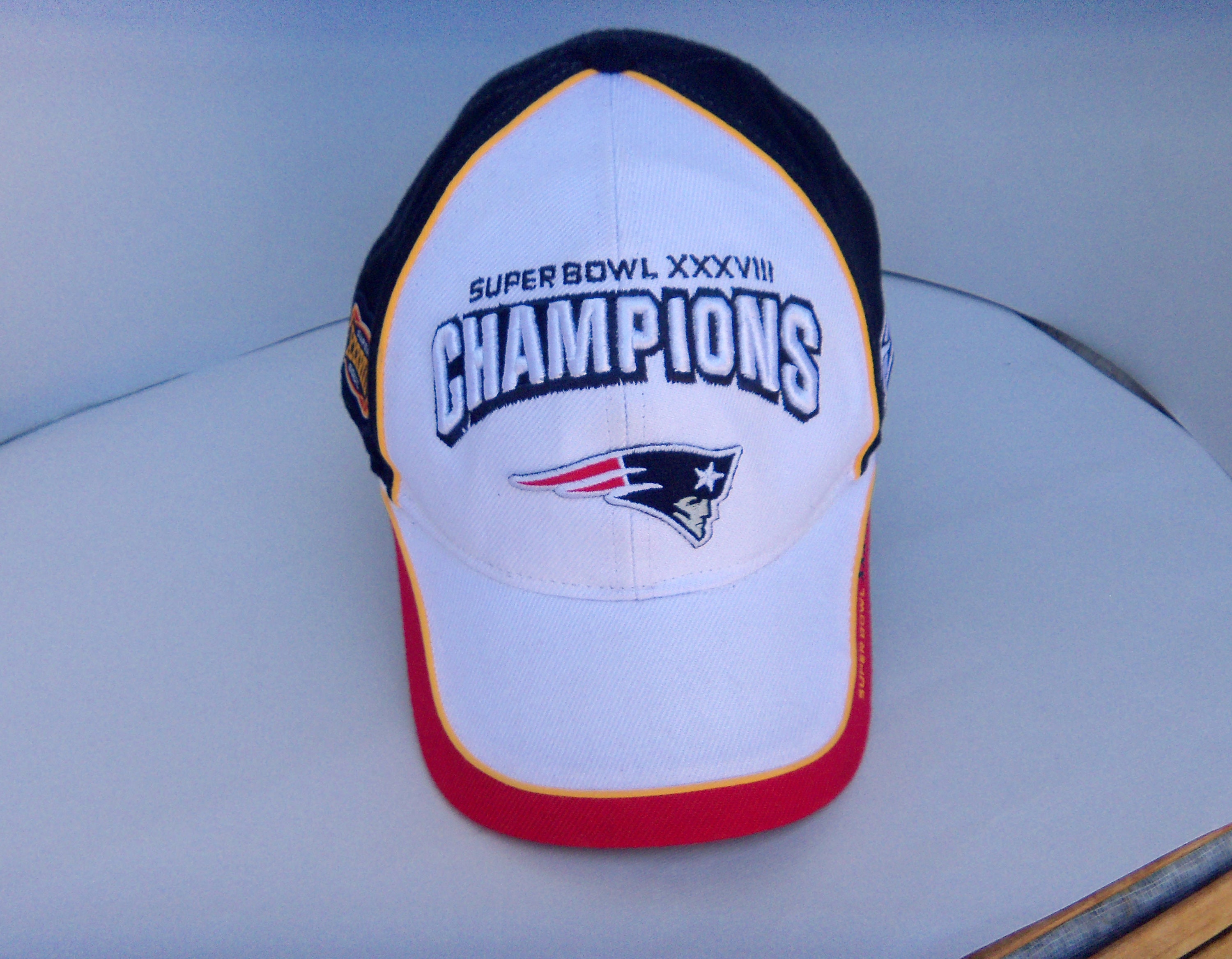 New England Patriots Hat Super Bowl Cap XXXVIII Champions38 - Etsy