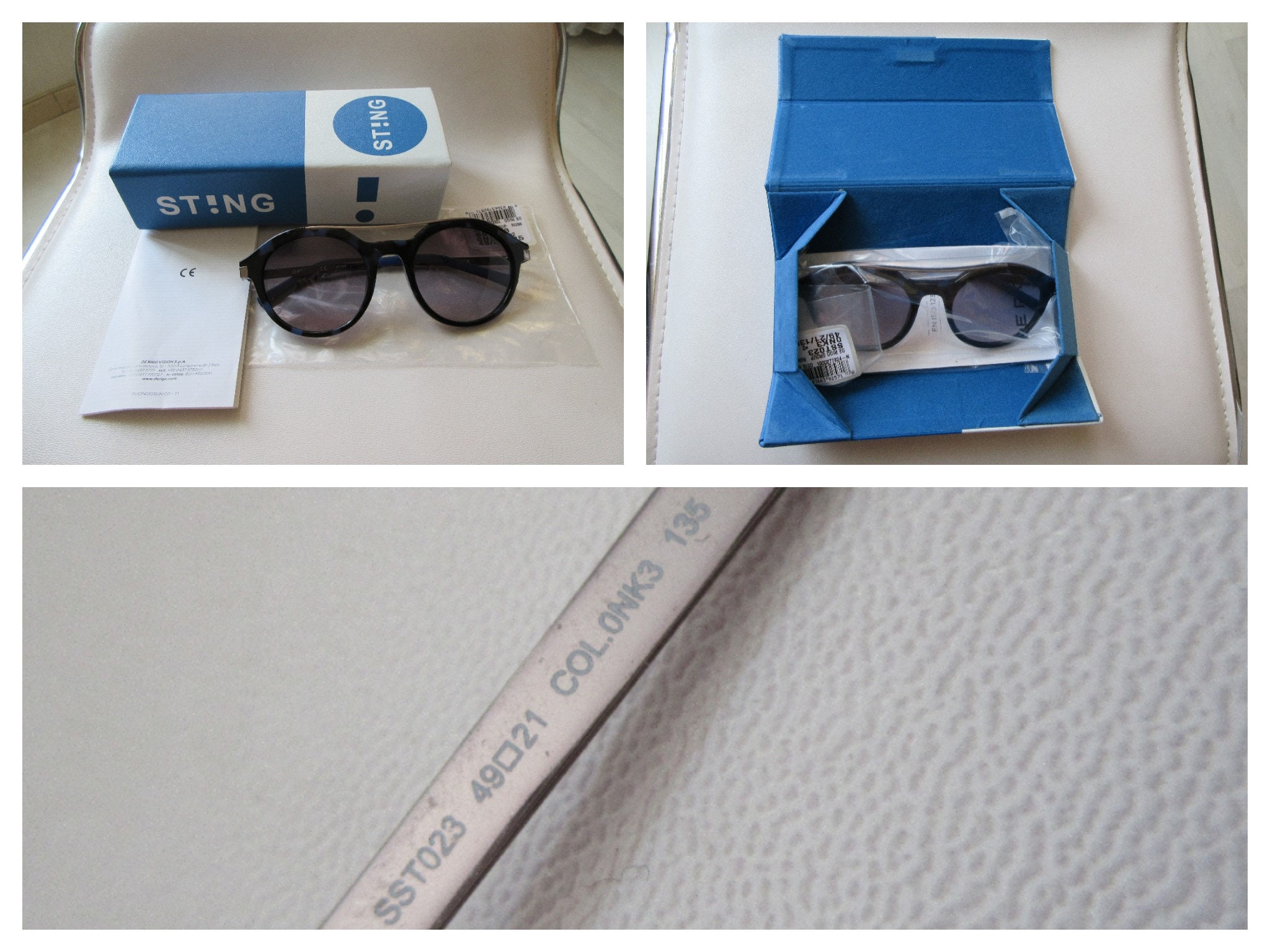DE RIGO WIRE FRAMED SUNGLASSES, “STING” STING VS6285 by DE RIGO 6MY OLIVE-BROWN /BEIGE EYEGLASSES  main image 3