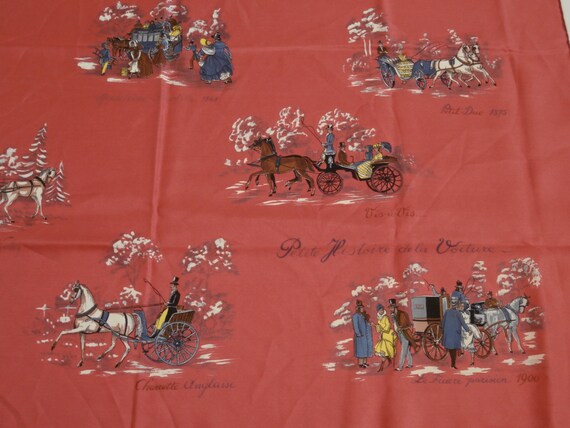 Vintage French Silk Scarf ''Petite histoire de la… - image 3