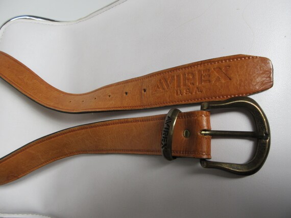 小物 archive vintage avirex stud leather belt Vintage AVIREX U.S.A Leather Belt, 110 Cm. - Etsy