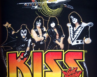 Vintage Kiss Sonic Boom Tee, Graphic Band Tee, Graphic Band T 