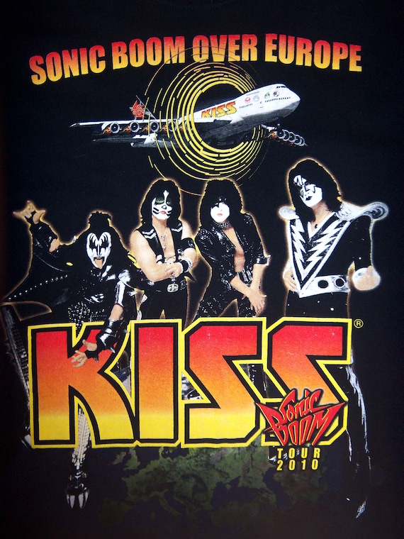 KISS Tee Heavy Metal T-SHIRT *sonic Boom* Over Europe Hard Rock