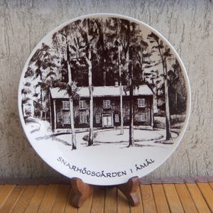 GUSTAVSBERG AMAL #4 Collectible Plate by Bjorn Carlen, 1981&#39;s