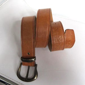 Vintage AVIREX U.S.A Leather Belt, 110 Cm. - Etsy