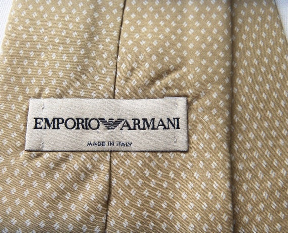 80s Chick Emporio Armani Silk Tie EA Necktie Bonv… - image 3