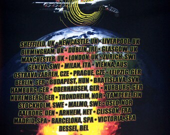KISS Tee Heavy Metal T-SHIRT *sonic Boom* Over Europe Hard Rock