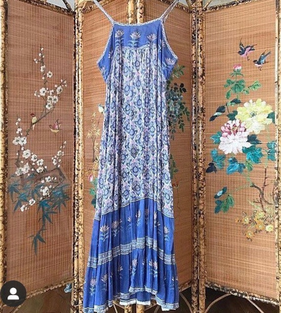 1970s indian cotton gauze sun dress